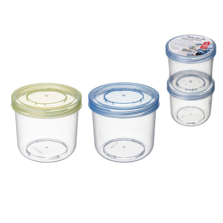 Komplet pojemników zakręcanych 370ml 2 sztuki